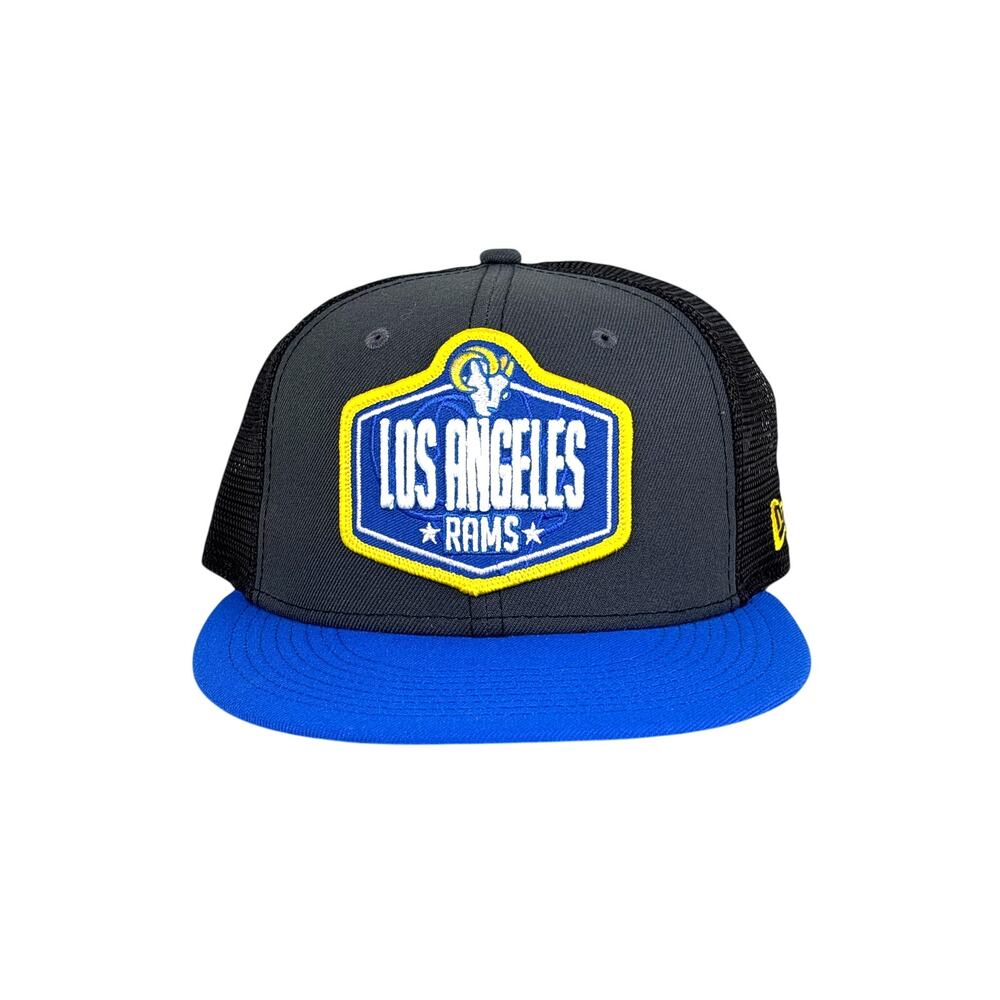 New Era 59Fifty Los Angeles Rams Fitted Hat 7 1/8 Black NFL Football Cap NEW